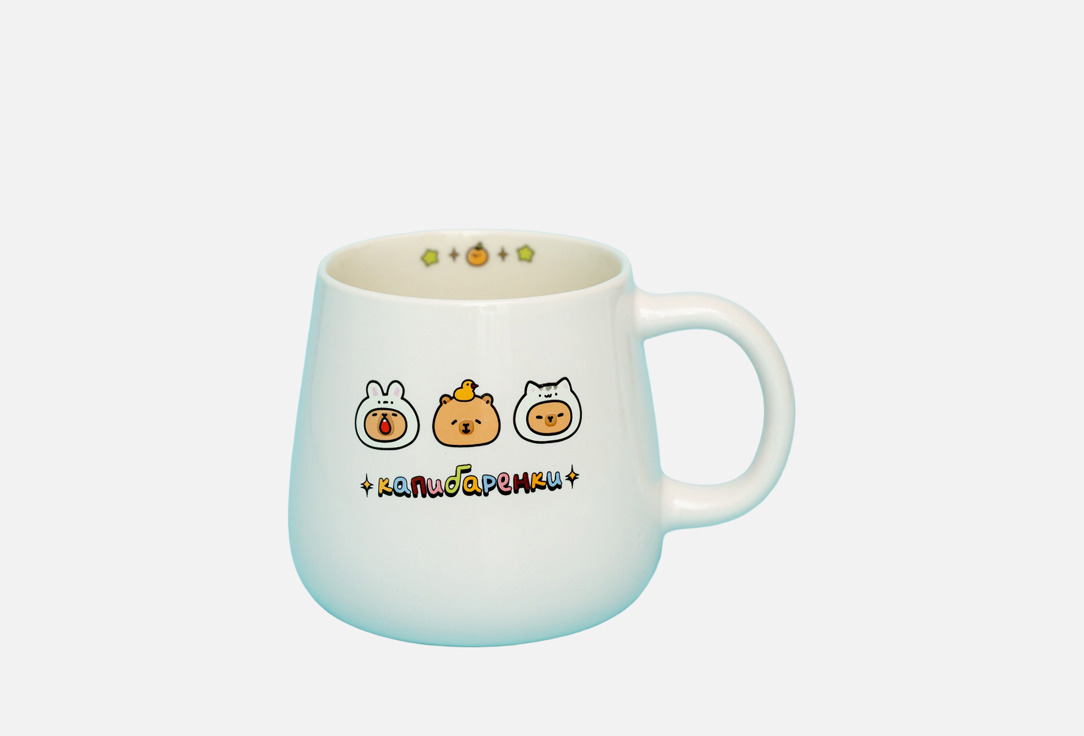 

Кружка керамическая ZAKKA, Принт, Капибарёнки 1 шт