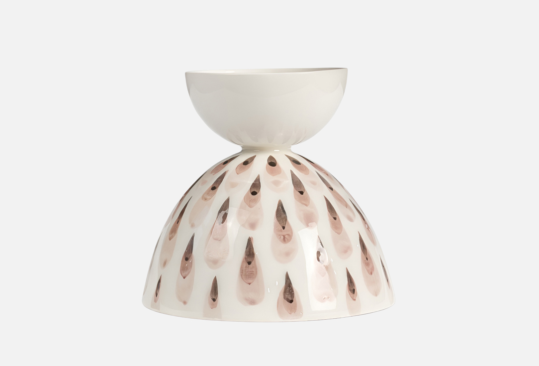 

Подсвечник TO BE CERAMICA, Принт, Дикий тюльпан, пепельный, 10х10х9,5 см 1 шт