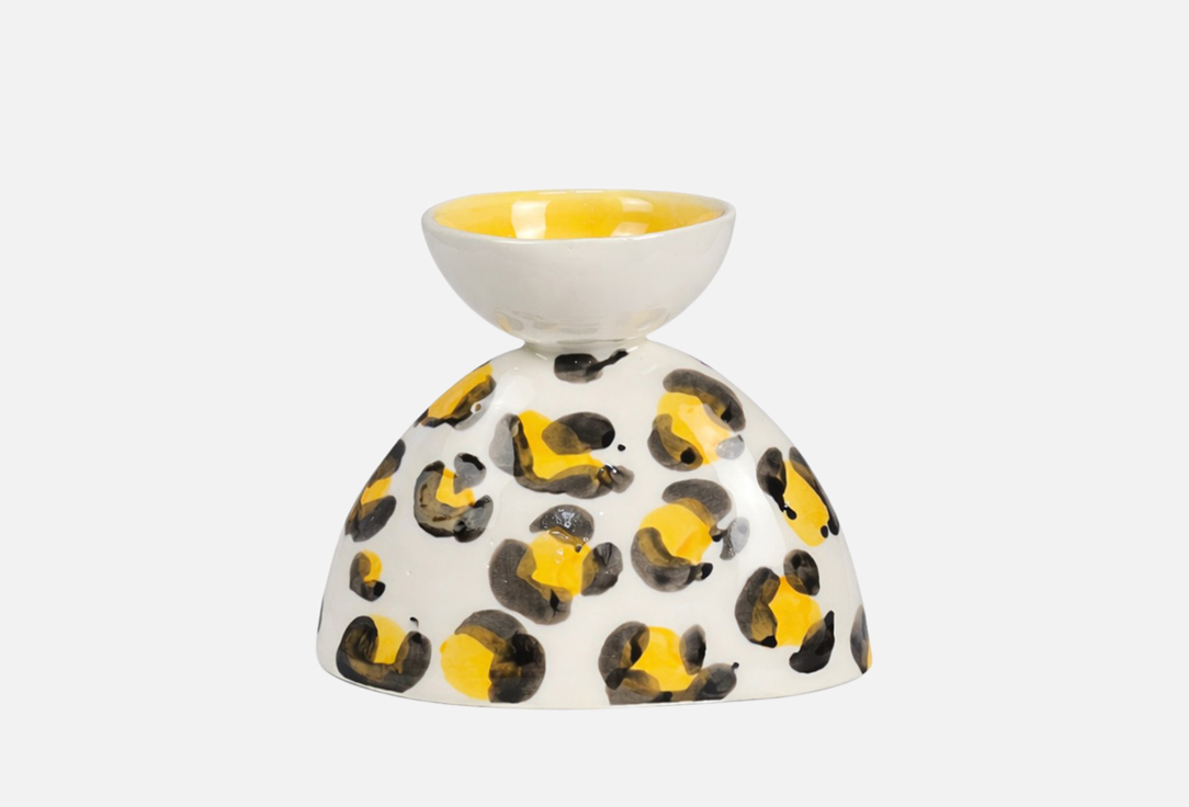 

Подсвечник TO BE CERAMICA, Принт, Овальный, золотая саванна, 7х12,5х11 см 1 шт