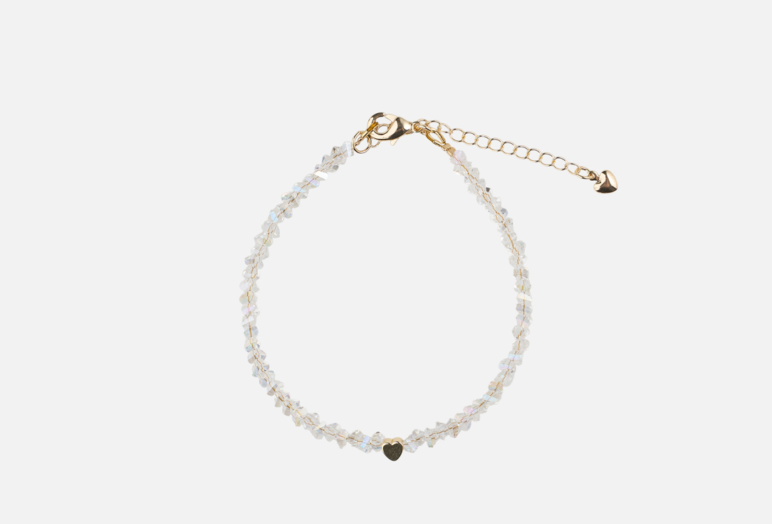 

Анклет 19.STONE, Из хрусталя и сердечка 1 шт