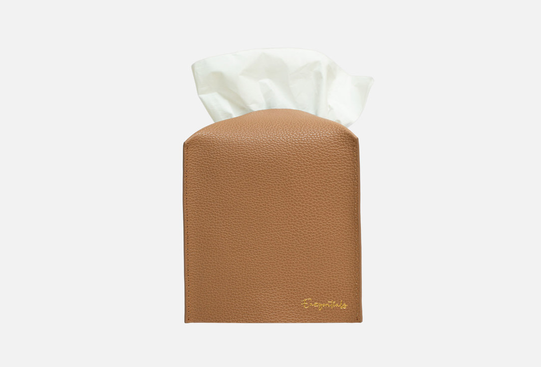 

Салфетница EAZYENTIALS, Коричневый, Квадратная, из натуральной кожи, карамель 1 шт