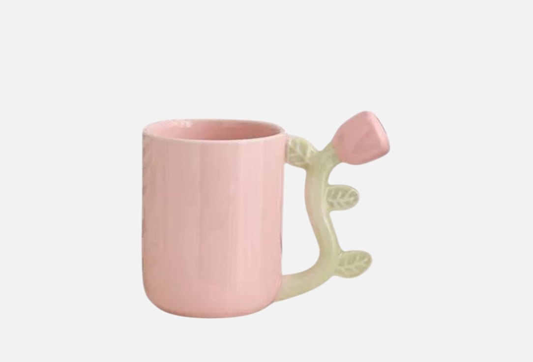 

Кружка ROOMI, Мультиколор, Цветок, розовая 1 шт