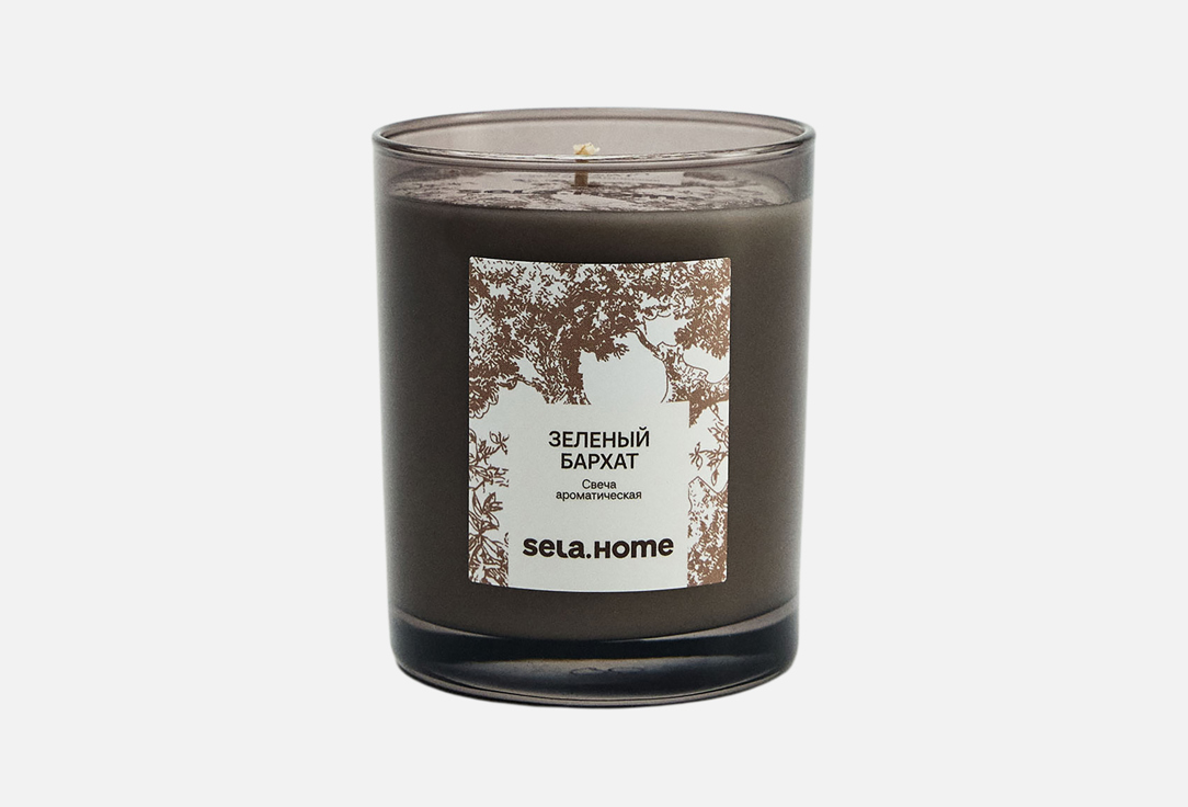 

Ароматическая свеча SELA, Зеленый бархат 250 мл
