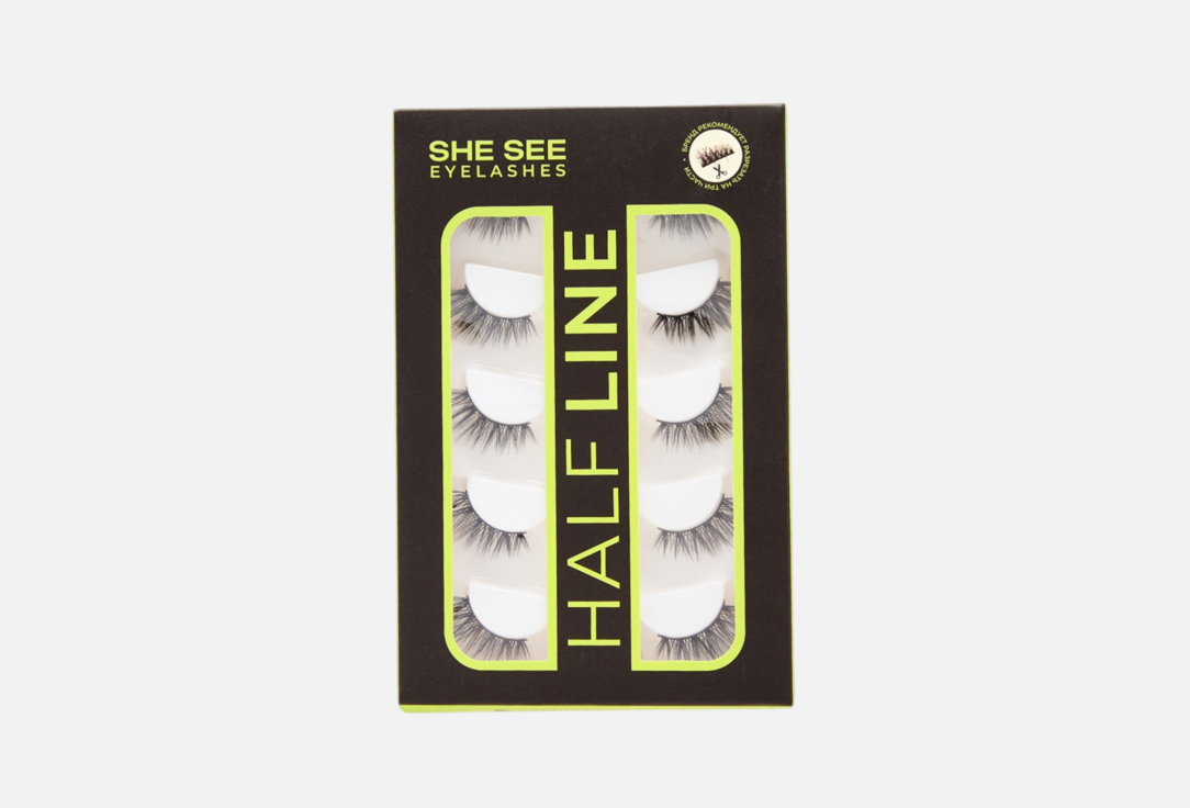 

Накладные ресницы SHE SEE, Луна с эффектом стрелки 5 пар