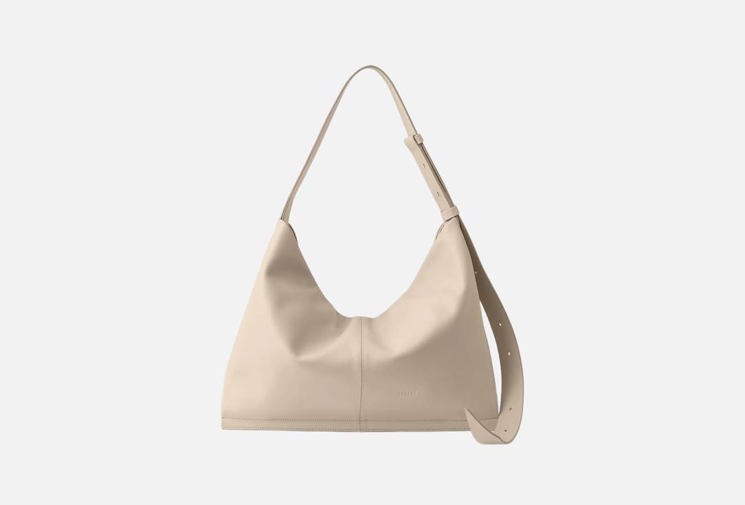 

кожаная сумка-шопер ASKENT, Бежевый, COVER MIDI NPP