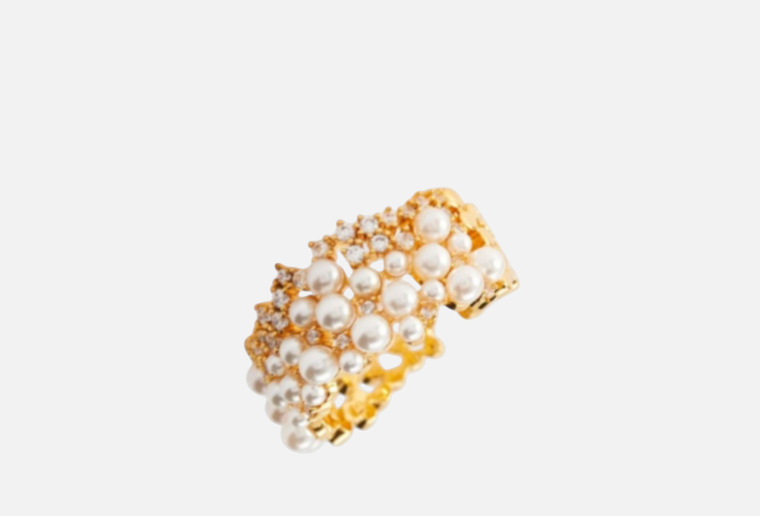 

Кольцо HOTEI, Крупное с фианитами и жемчугом ONESIZE мл