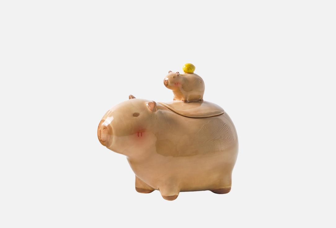 

Сахарница ULTRAMARIN, Мультиколор, Прогулка капибар, 17.2х10х14.3 см 1 шт