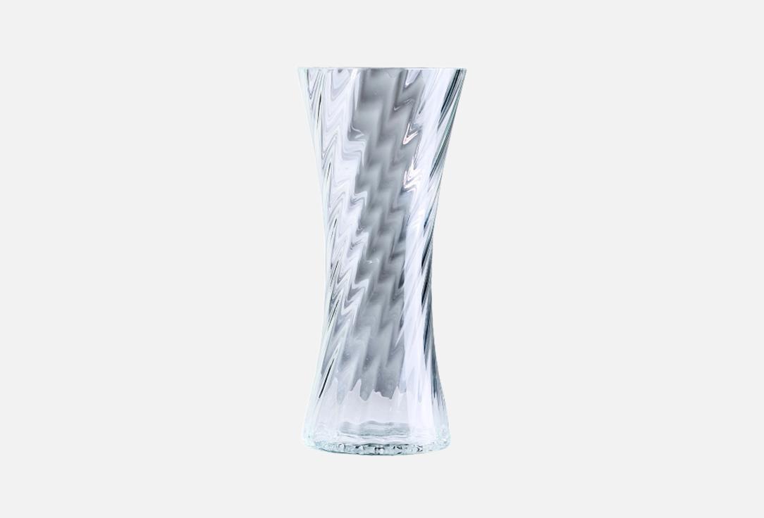 

Ваза рифленая SOLMAX, Прозрачный, ФАКЕЛ, прозрачная,10х30 см 1 шт