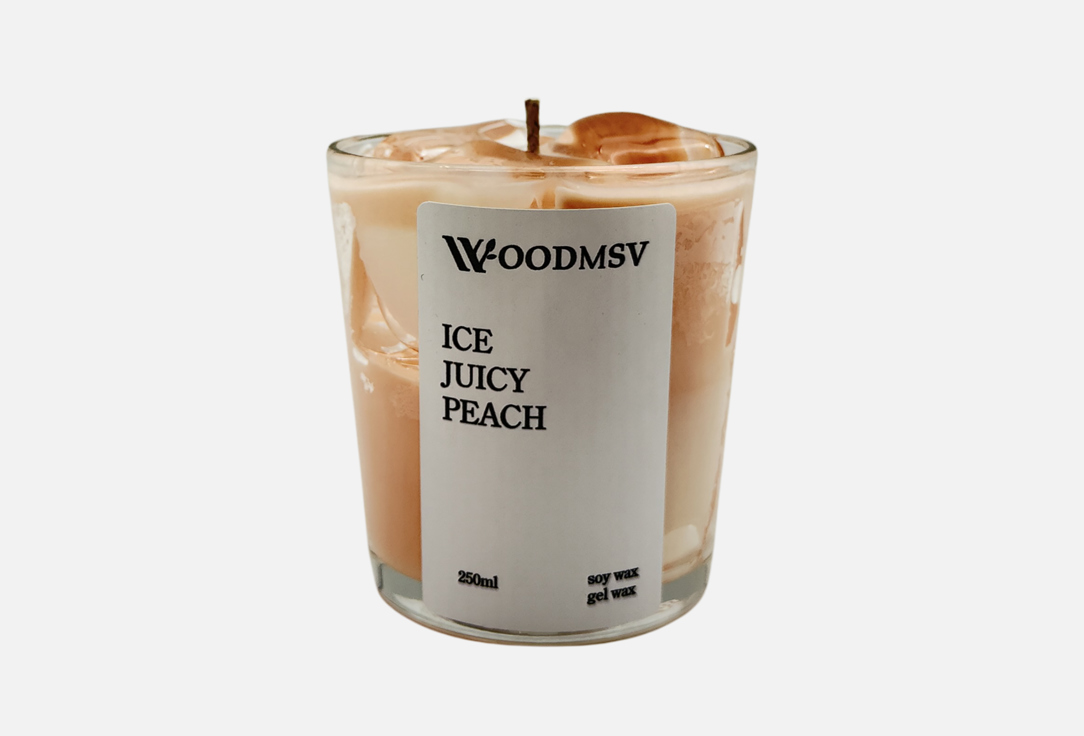 

Ароматическая свеча WOODMSV, Ice juicy peach 250 мл