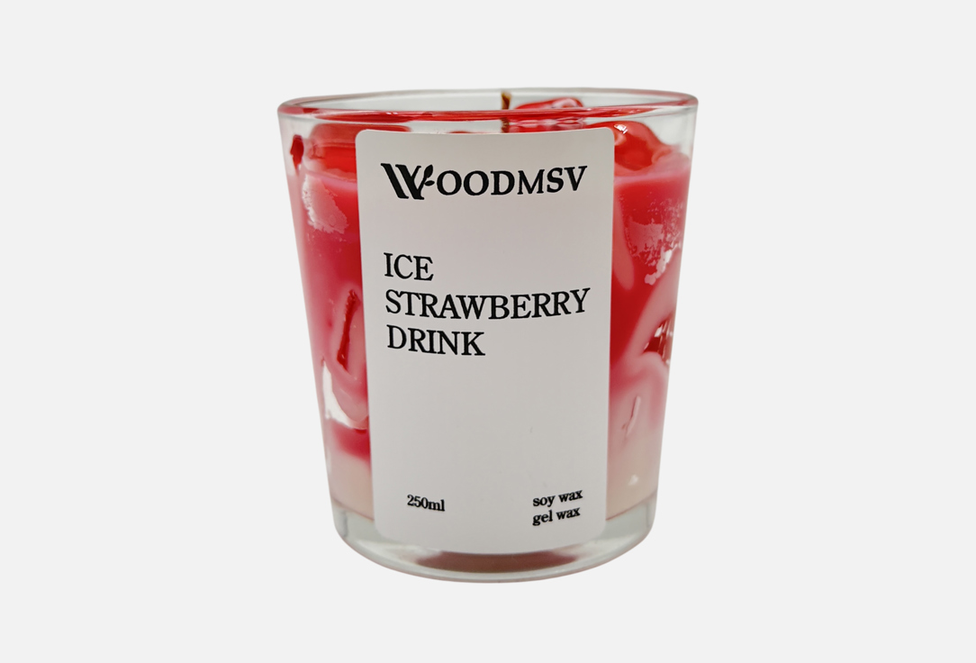 

Ароматическая свеча WOODMSV, Ice strawberry drink 250 мл
