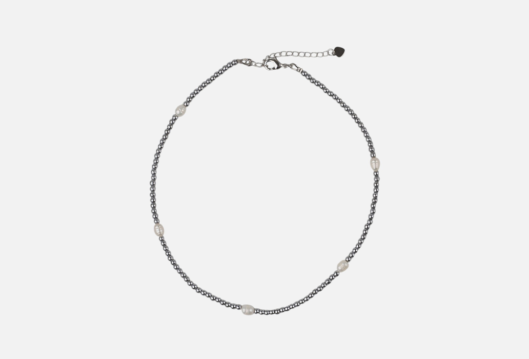 

Чокер 19.STONE, Из гематина с натуральным жемчугом 1 шт