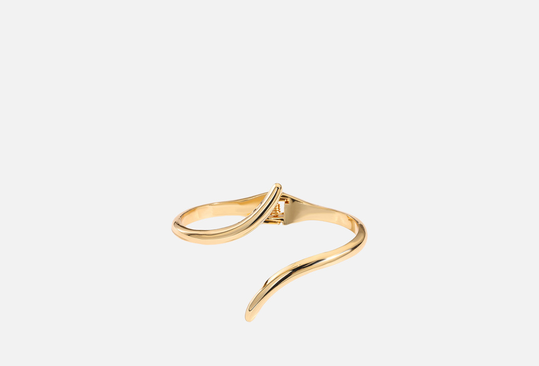 

Браслет AMPOUS, Golden fluid cuff bracelet 1 шт