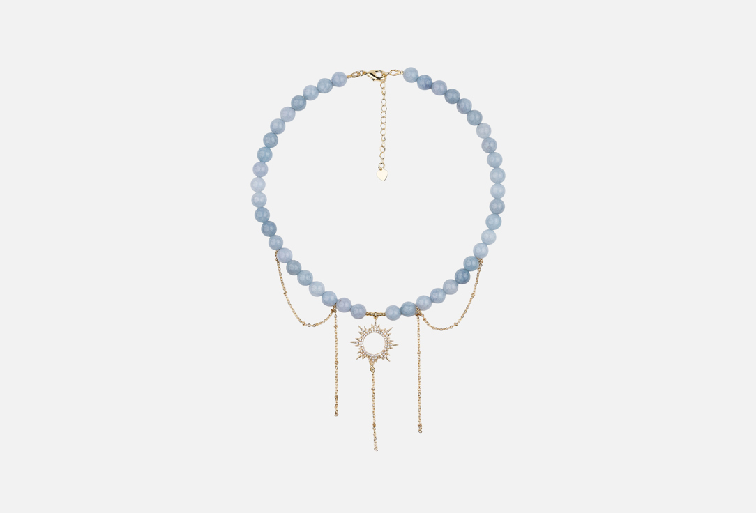 

Колье 19.STONE, Из кварца с подвеской и цепочками 1 шт