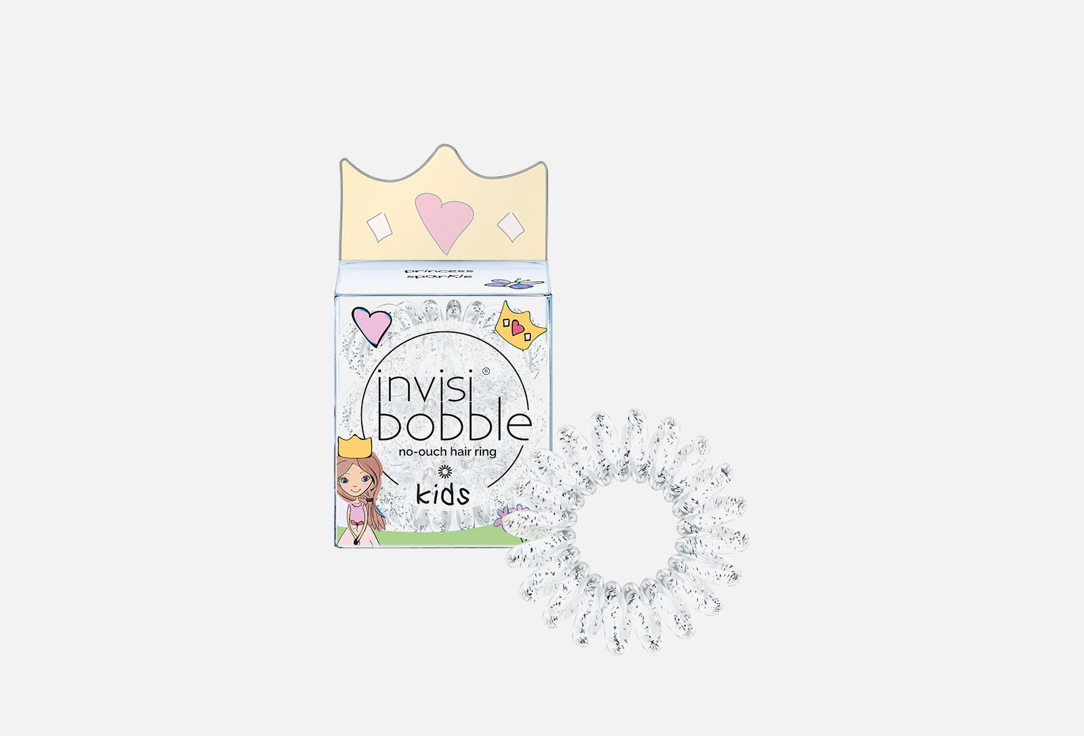 Резинка-браслет для волос, 3 шт Invisibobble KIDS princess sparkle 