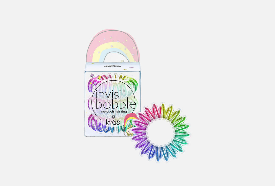 Резинка-браслет для волос, 3 шт INVISIBOBBLE KIDS magic Rainbow 3 шт invisibobble kids hairhalo rainbow crown