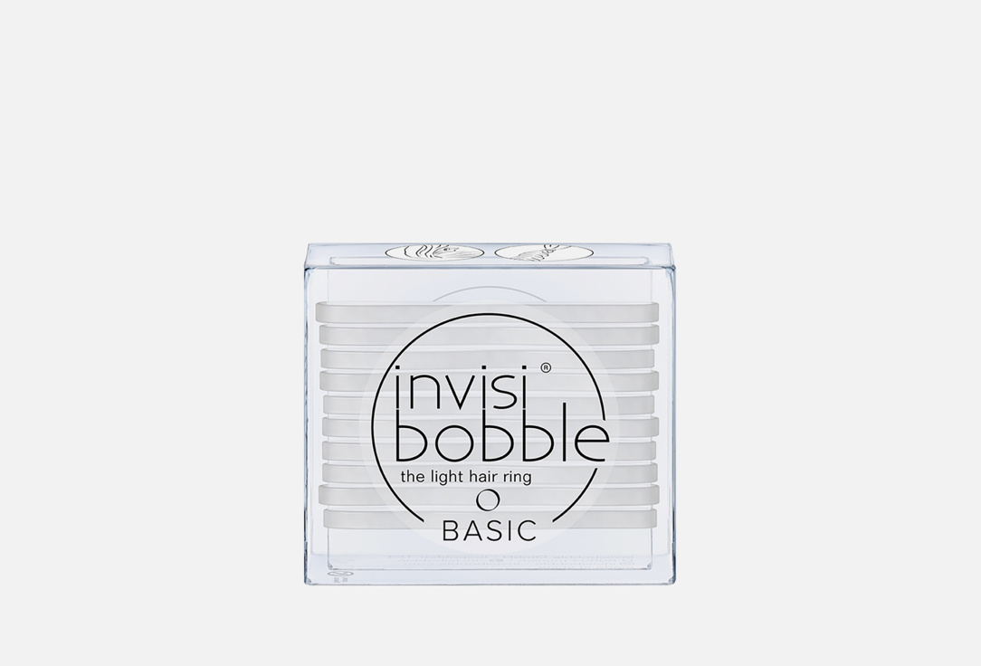 Резинка для волос 10шт. Invisibobble BASIC Crystal Clear 