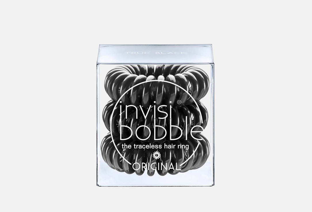 Резинка-браслет для волос 3шт. Invisibobble Original True Black 