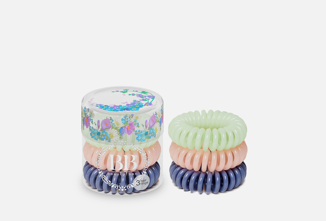 Beauty Bar Резинки для волос "Акварель" Hair rings Pastel set