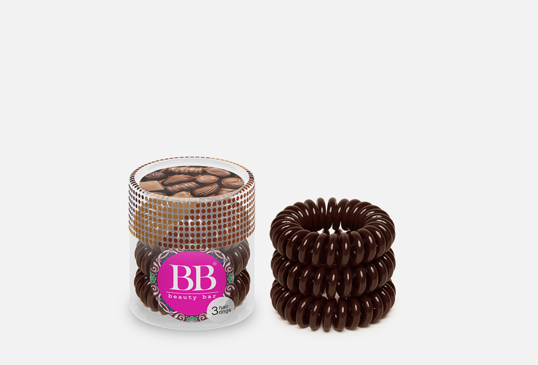 

Резинки для волос BEAUTY BAR, Hair rings Brown 3 шт