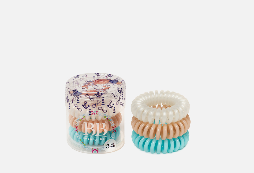 

Резинки для волос BEAUTY BAR, Hair rings Sea set 3 шт
