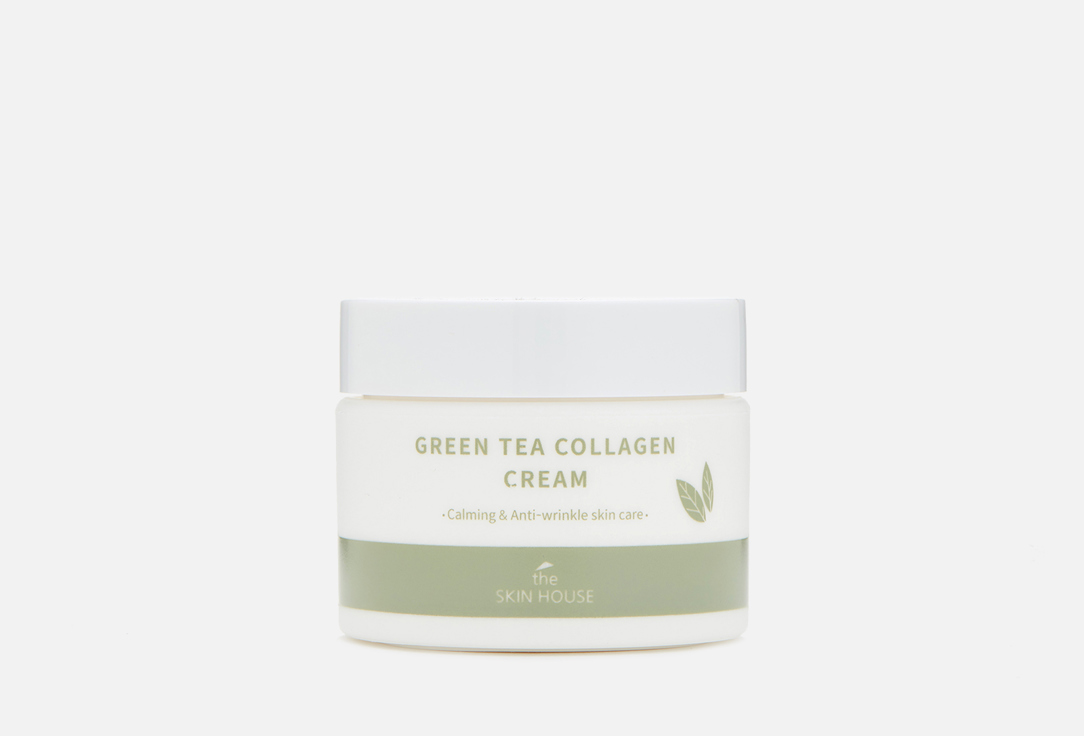 Успокаивающий крем на основе коллагена и экстракта зелёного чая The Skin House Green Tea Collagen 