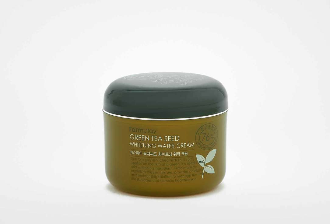 Крем с семенами зеленого чая FARM STAY Green Tea Seed Whitening Water Cream 100 г innisfree green holidays edition grean tea seed cream