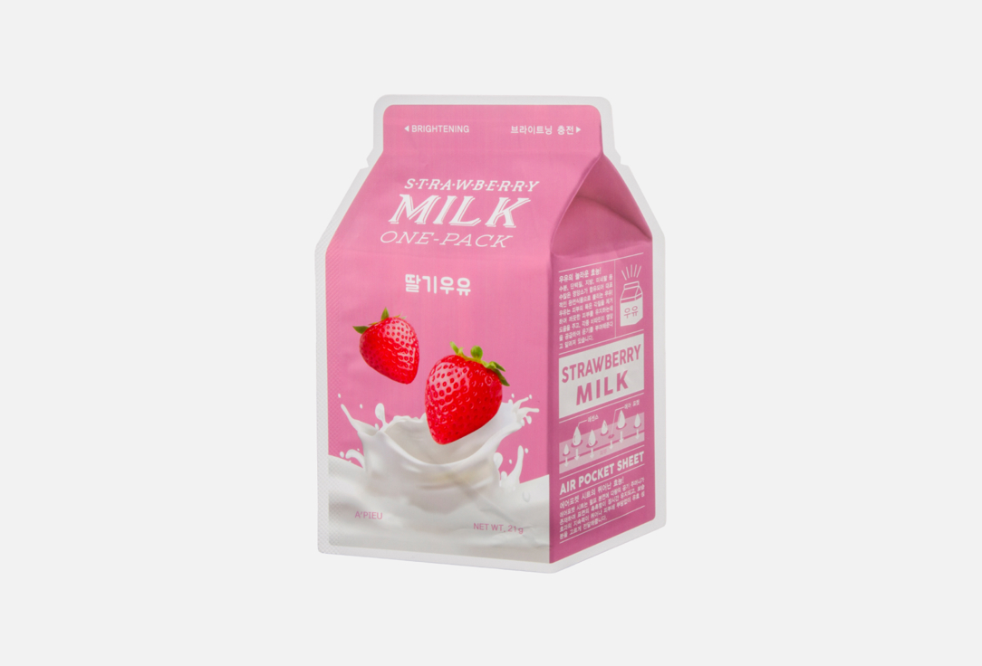 Тканевая маска для лица A'Pieu Strawberry Milk one pack 