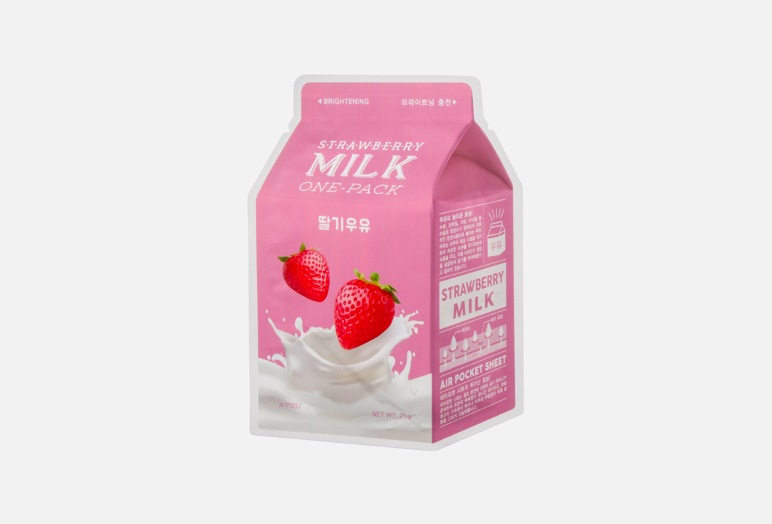 A'Pieu Тканевая маска для лица Strawberry Milk one pack