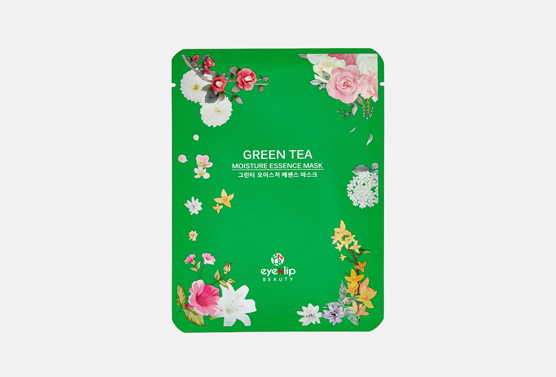 Маска для лица EYENLIP GREEN TEA 1 шт тканевая маска для лица с экстрактом зеленого чая green tea moisture essence mask 25мл