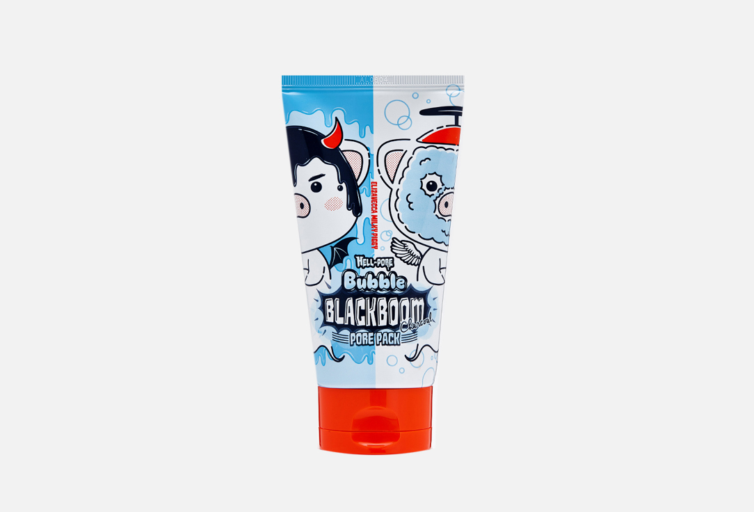 Изображение товара Маска для очищения пор с древесным углем Elizavecca Milky Piggy Hell-Pore Bubble Blackboom Pore Pack