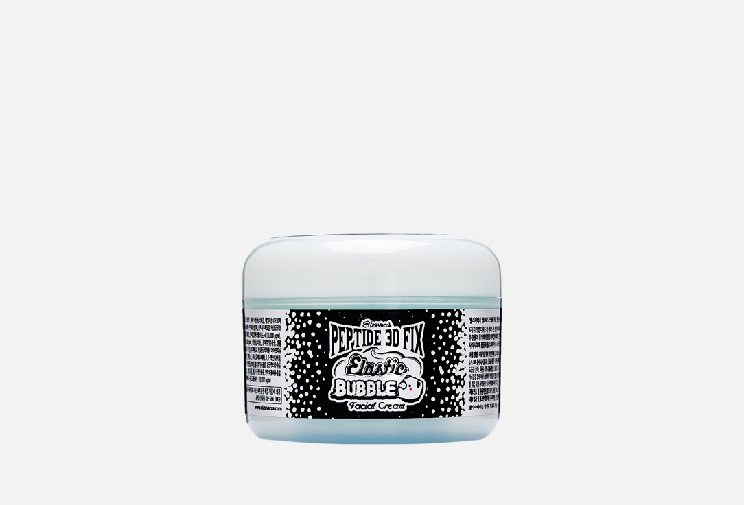 

Пузырьковый крем для лица ELIZAVECCA, Peptide 3D Fix Elastic Bubble Facial Cream 100 мл