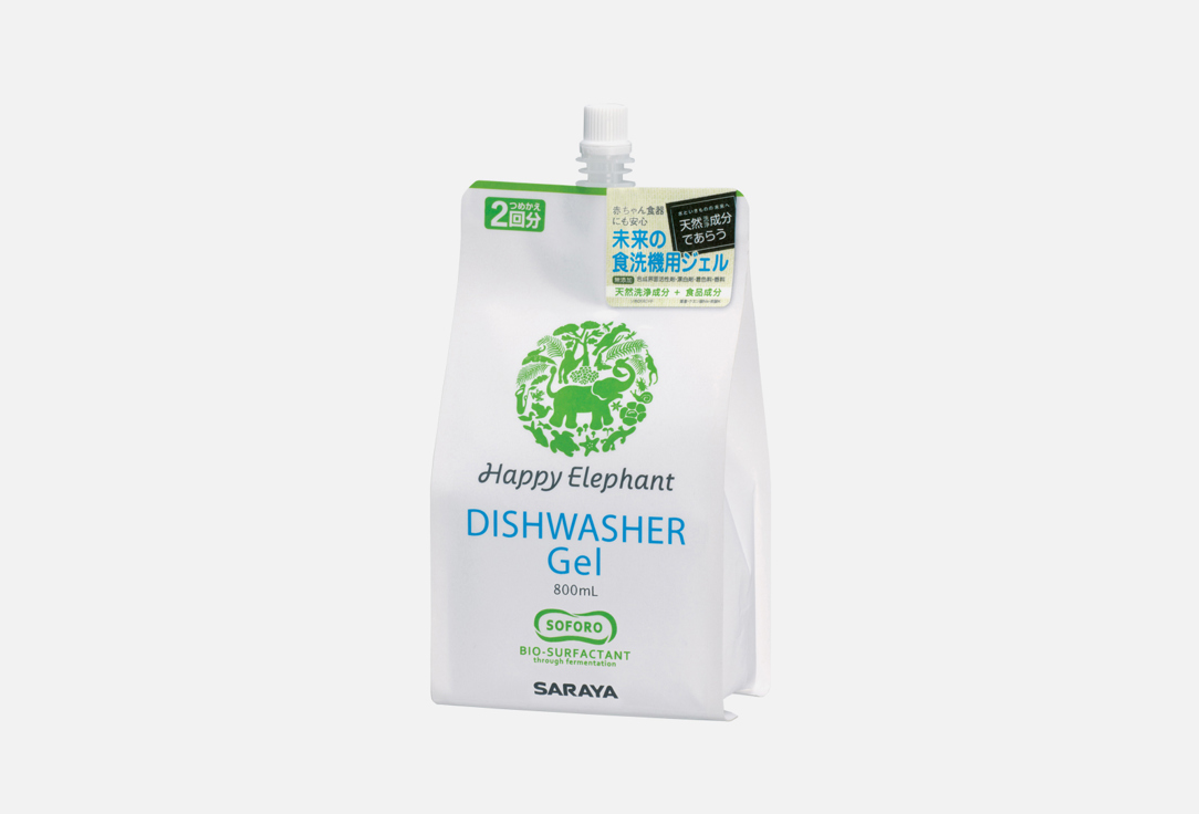 Средство для посудомоечных машин HAPPY ELEPHANT Dishwasher gel 800 мл