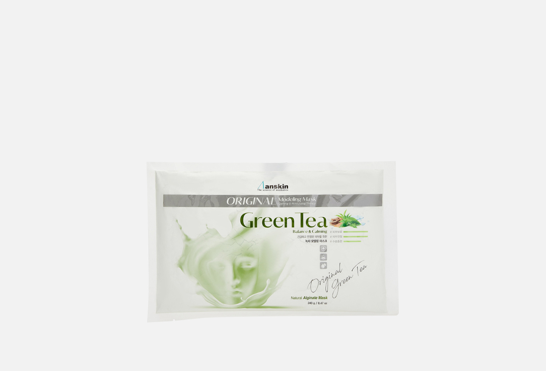 Альгинатная маска с экстрактом зеленого чая ANSKIN Original Green Tea Modeling Mask 240 г innisfree green tea sleeping mask