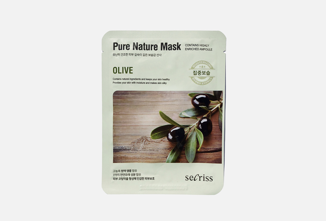 Маска для лица тканевая ANSKIN Secriss Pure Nature Olive 